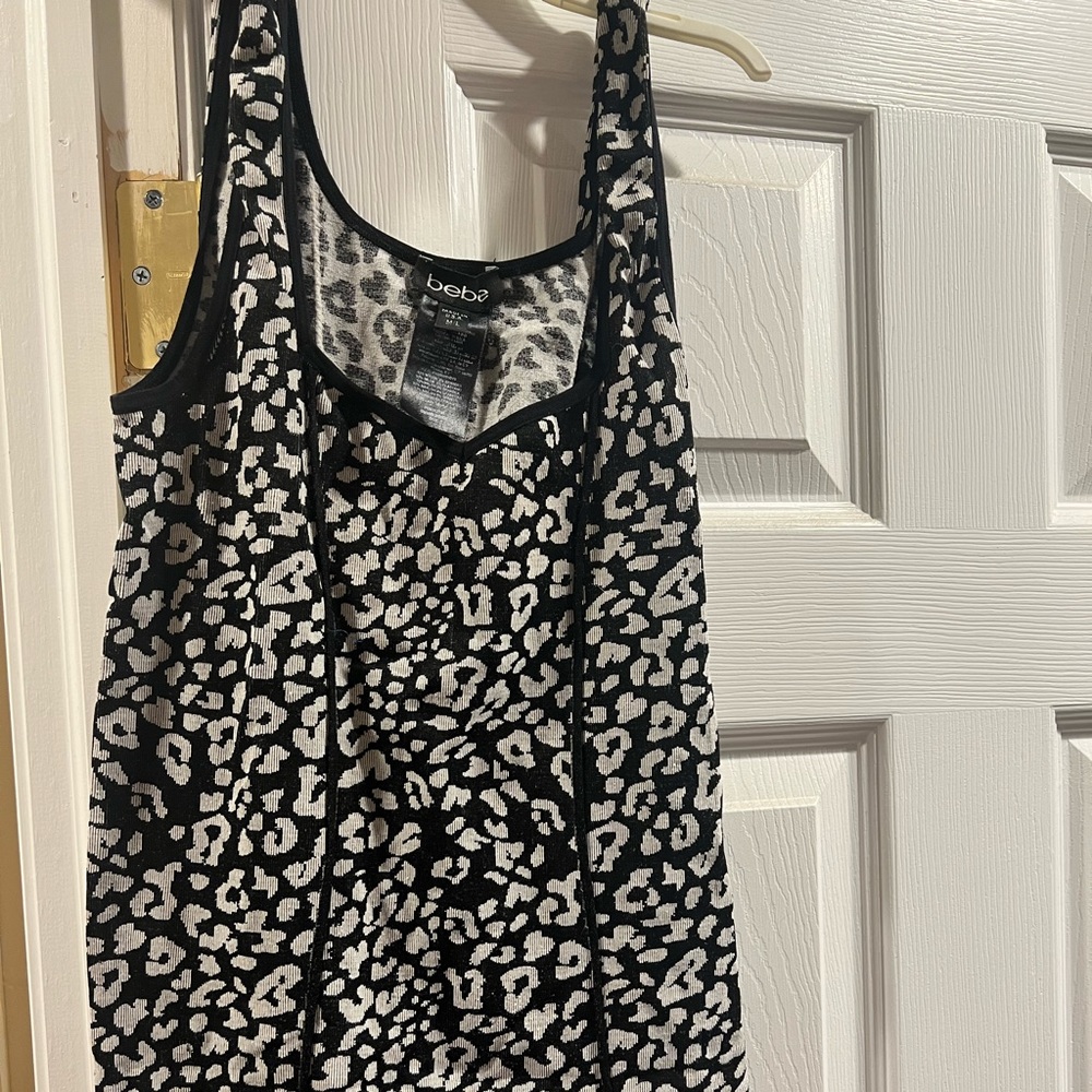 Bebe leopard tighter dress